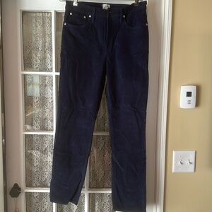 NWT J Crew vintage straight navy corduroy pants.  Size 30T